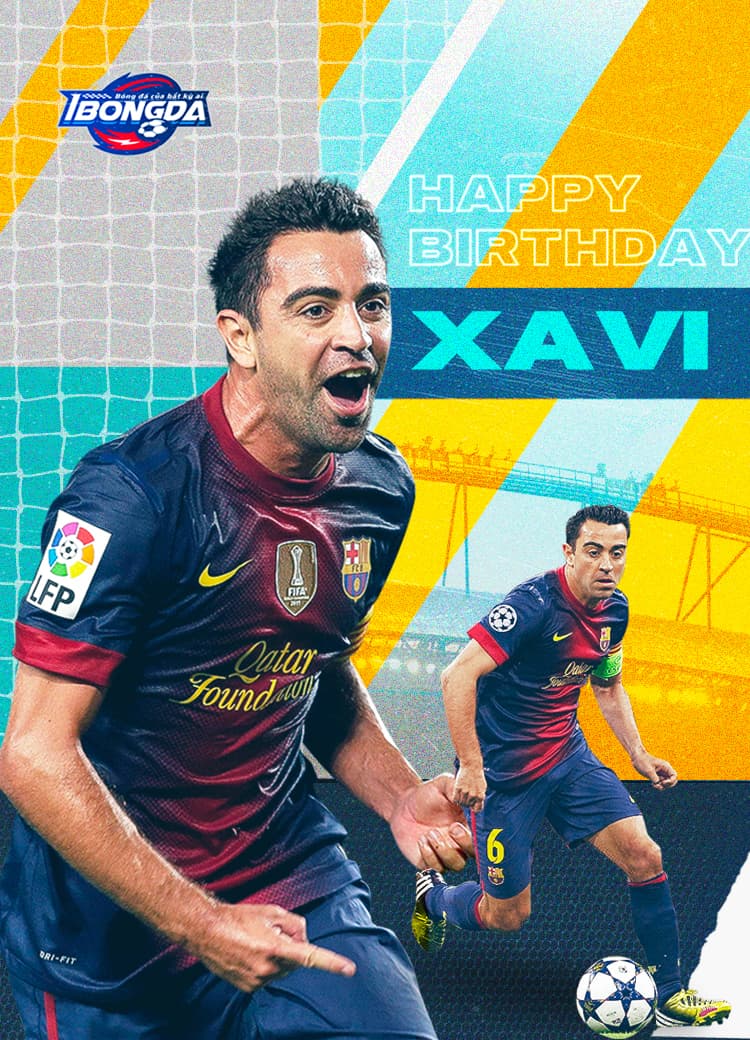 Huyền thoại Xavi sinh ngày 25/01/1980